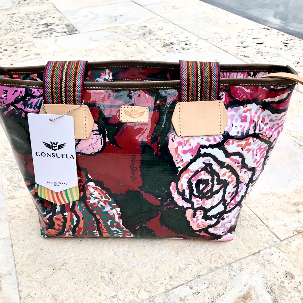 NWT! 🌺 Rosie Katie ZIP  Shopper Tote by Consuela